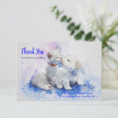 子ネコおよび子犬の獣医のサンキューカード サンキューカード (スタンド正面)