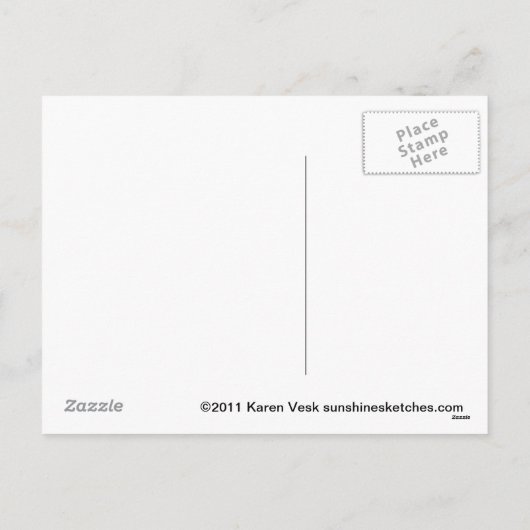 子ネコおよび鳥の巣のイースターかわいい郵便はがき シーズンポストカード (裏面)