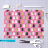 子ネコかわいい子の誕生日パーティー 薄葉紙 (クラフト)