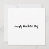 子ネコが花のポットに座って母の日の猫 カード (裏面)