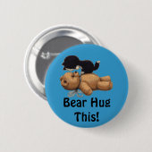 子ネコとテディベア 缶バッジ (正面&裏面)