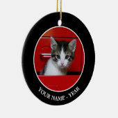 子ネコのかいま見ること セラミックオーナメント (右)