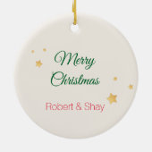 子ネコのくるみ割りのオーナメント セラミックオーナメント (裏面)