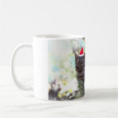 子ネコのクリスマスの時間クラシックで白いマグ コーヒーマグカップ (左)