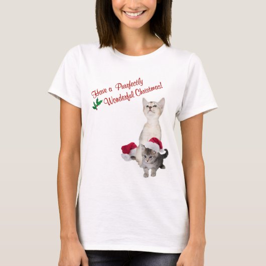 子ネコのクリスマスのNightshirt Tシャツ (正面)