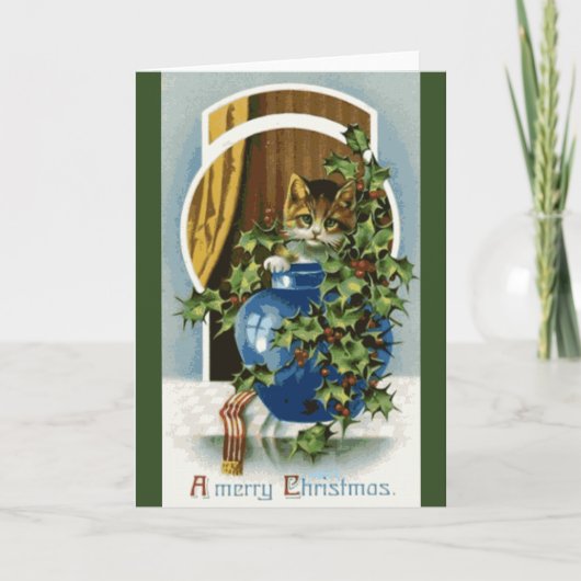 子ネコのクリスマスカード シーズンカード (正面)