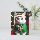 子ネコのクリスマス シーズンカード (スタンド正面)