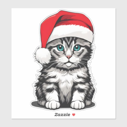 子ネコのクリスマス シール (シート)