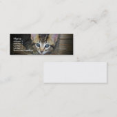 子ネコのプロフィールカード スキニー名刺 (正面/裏面)
