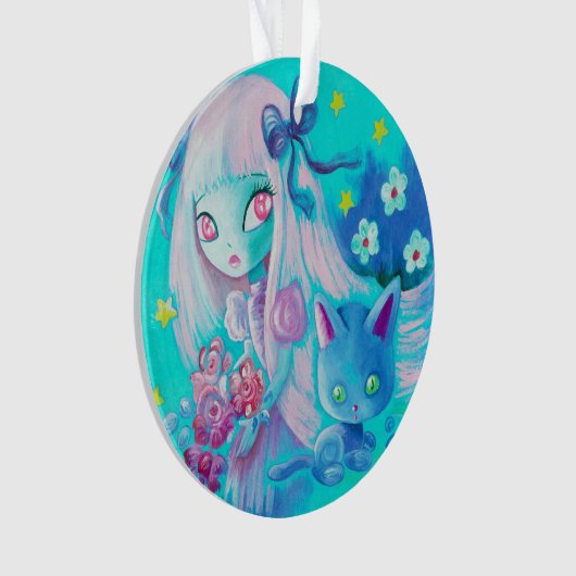 子ネコの夢 オーナメント (正面)