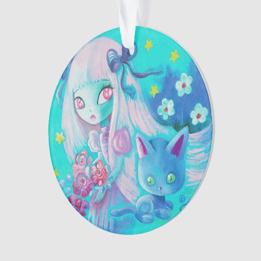 子ネコの夢 オーナメント (正面)