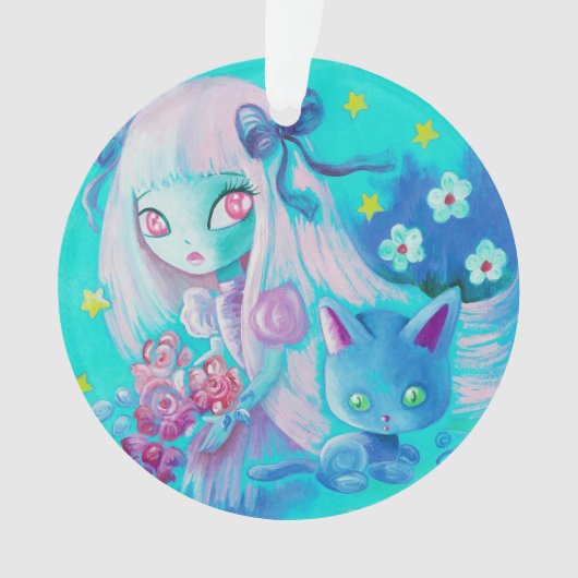 子ネコの夢 オーナメント (正面)
