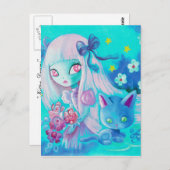 子ネコの夢 ポストカード (正面/裏面)