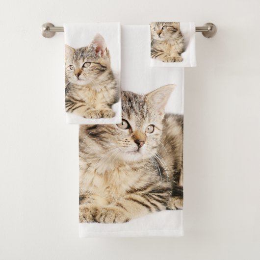 子ネコの浴室タオルセット バスタオルセット (インサイチュ)