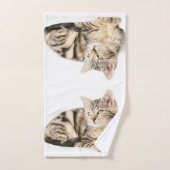 子ネコの浴室タオルセット バスタオルセット (ハンドタオル)