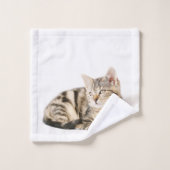 子ネコの浴室タオルセット バスタオルセット (ウォッシュタオル)