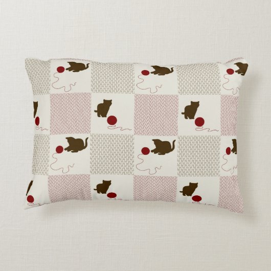 子ネコの背景 アクセントクッション (裏面)