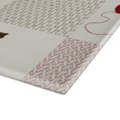 子ネコの背景 カッティングボード (角)