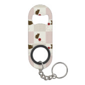 子ネコの背景 キーホルダー栓抜き (裏面)