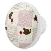 子ネコの背景 セラミックノブ (右)