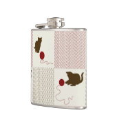 子ネコの背景 フラスク (左)