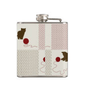 子ネコの背景 フラスク (裏面)