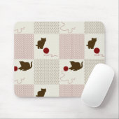 子ネコの背景 マウスパッド (マウス)