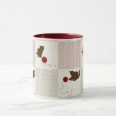 子ネコの背景 マグカップ (中央)