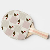 子ネコの背景 卓球ラケット (横)