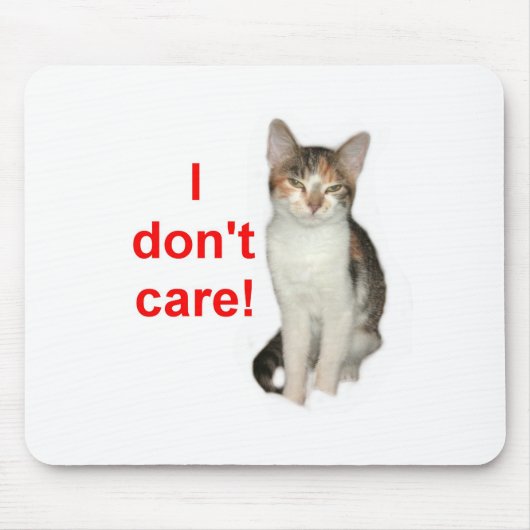 子ネコは気になりません マウスパッド (正面)
