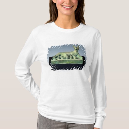 子ネコを持つ猫 Tシャツ (正面)