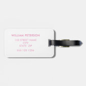 子ネコパーソナライズされた ラゲッジタグ (裏面横)