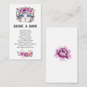 子ネコ猫ピンクフローラベビー本 エンクロージャーカード (正面/裏面)