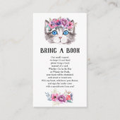 子ネコ猫ピンクフローラベビー本 エンクロージャーカード (正面)