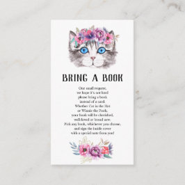 子ネコ猫ピンクフローラベビー本 エンクロージャーカード