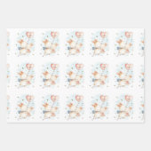 子バレンタインデーハートバルーン ラッピングペーパーシート (正面2)