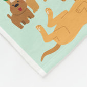 子パーソナライズされたおよびペットフリースブランケットの名前 フリースブランケット (角)