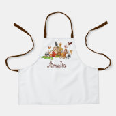 子パーソナライズされたどもの動物 エプロン (正面)