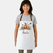 子パーソナライズされたどもの動物 エプロン (インサイチュ)