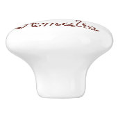 子パーソナライズされたどもの動物 セラミックノブ (側面)