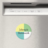 子パーソナライズされたどもの宿題 マグネット (インサイチュ (食洗機))