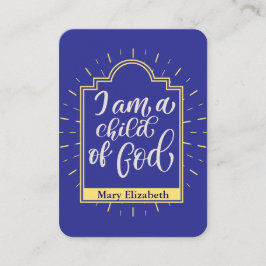 子パーソナライズされたどもの就寝祈りの言葉カード プレイスカード