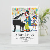 子パーソナライズされたどもの誕生日パーティーへの招待 招待状 (スタンド正面)