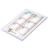 [子パーソナライズされたどもの食事プラン+栄養]チェックボックス ノートパッド (アングル)