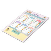 [子パーソナライズされたどもの食事プラン+栄養]チェックボックス ノートパッド (アングル)