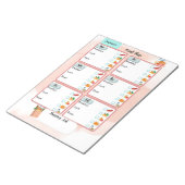 [子パーソナライズされたどもの食事プラン+栄養]チェックボックス ノートパッド (アングル)