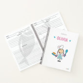 子パーソナライズされたどもレシピ書 ノートブック (内部)