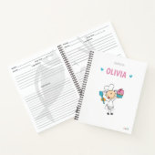 子パーソナライズされたどもレシピ書 ノートブック (内部)