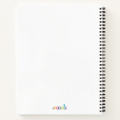 子パーソナライズされたどもレシピ書 ノートブック (裏面)