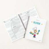 子パーソナライズされたどもレシピ書 ノートブック (内部)